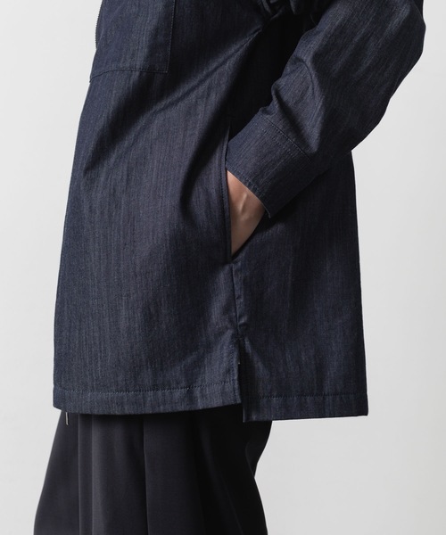 ATTACHMENT（アタッチメント）の「【 直営店・ZOZOTOWN限定 】5.5ozデニム ワンウォッシュ バンドカラーシャツ / 5.5oz DENIM ONE WASH BAND COLLAR SHIRT（シャツ/ブラウス・メンズ・ネイビー/ブラック・1/2/3）」の7枚目の写真