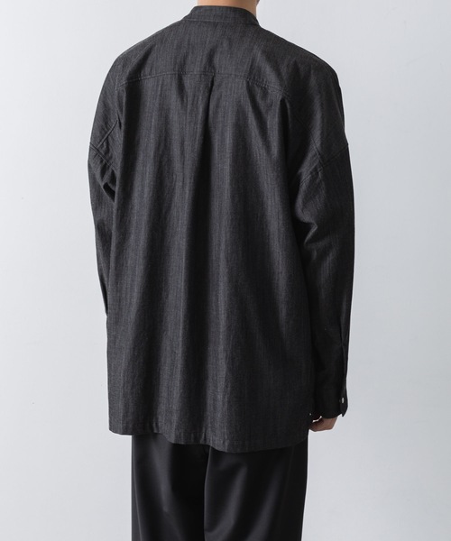 直営店・ZOZOTOWN限定 】5.5ozデニム ワンウォッシュ バンドカラー