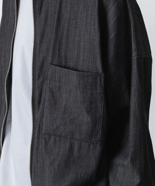 ATTACHMENT（アタッチメント）の「【 直営店・ZOZOTOWN限定 】5.5ozデニム ワンウォッシュ バンドカラーシャツ / 5.5oz DENIM ONE WASH BAND COLLAR SHIRT（シャツ/ブラウス・メンズ・ネイビー/ブラック・1/2/3）」の16枚目の写真