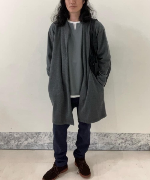 NAVY(ネイビー)の「NAVY 時短コーデ キーネックロンT(Tシャツ/カットソー・メンズ・グリーン/ブラック/グレイッシュベージュ/ネイビー・XXL/S/M/L/XL)」の15枚目の写真