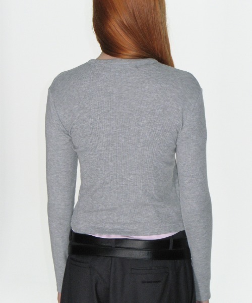 CRANK カーディガン CRANK】KNIT STUD BUTTON CARDIGAN