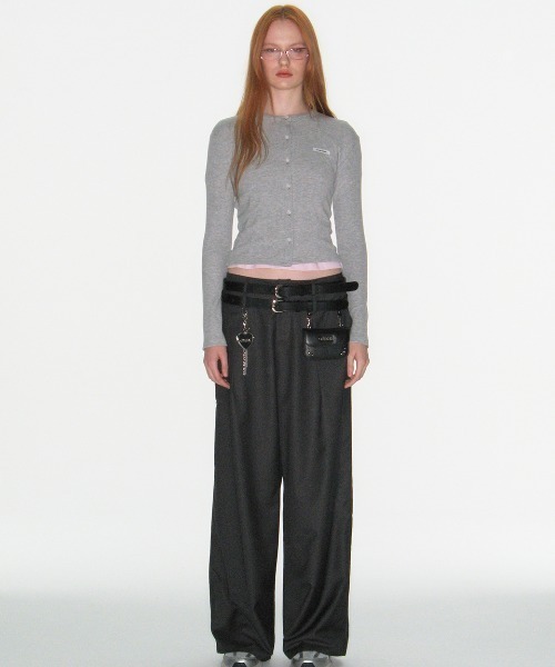 CRANK カーディガン KNIT STUD BUTTON CARDIGAN（カーディガン/ボレロ）｜CRANK