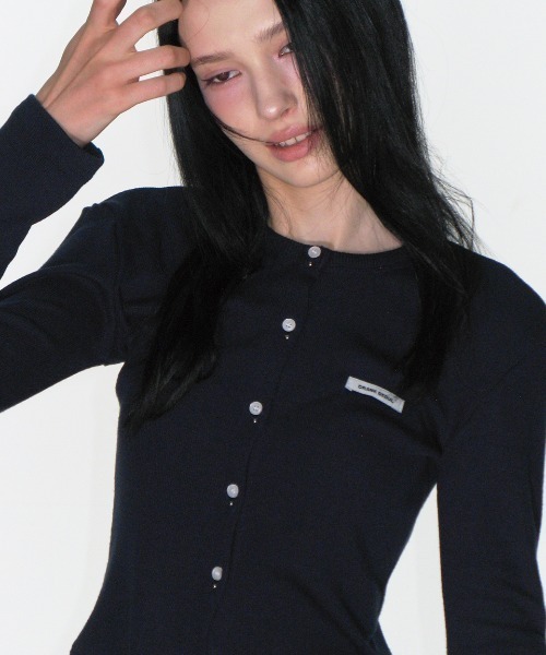 CRANK カーディガン CRANK（JACKALL） カーディガン 「CRANK」HEART BUTTON EYELET