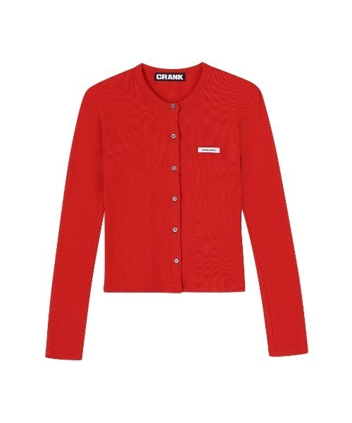 KNIT STUD BUTTON CARDIGAN（カーディガン/ボレロ）｜CRANK