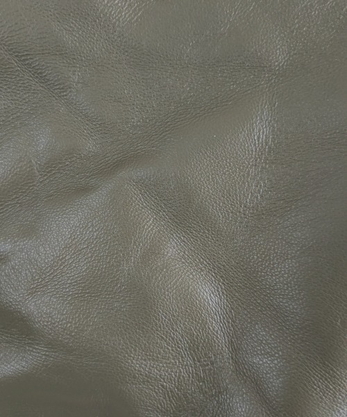 ORIENT MILLINERY（オリエント ミリナリー）の「SHEEP SKIN LEATHER DOWN VEST | リアルシープスキン ダウンベスト（その他アウター・レディース・ブラック/カーキ・FREE）」の12枚目の写真