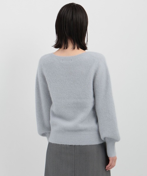 Andemiu(アンデミュウ)の「【洗える】アルパカコンボートネックニット(ニット/セーター・レディース・ライトグレー/ピンク/オフホワイト・FREE)」の16枚目の写真