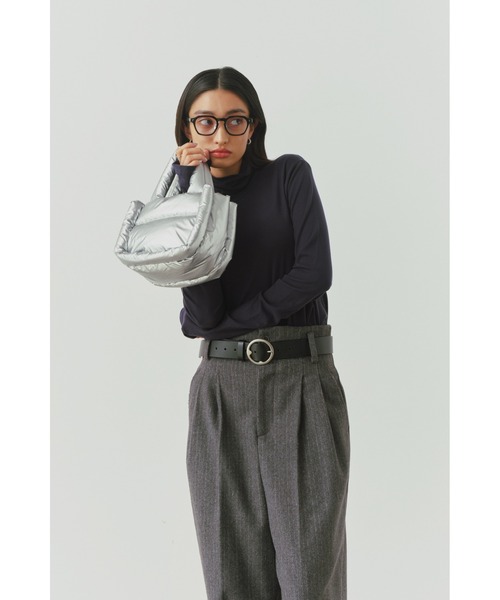 ALEXIA STAM（アリシアスタン）の「Puffer Bag /ナイロンパファーバッグ（トートバッグ・レディース・シルバー/レッド/ブラック・FREE）」の13枚目の写真