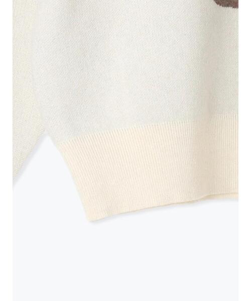 Lugnoncure（ルノンキュール）の「猫モチーフジャカードニット（ニット/セーター・レディース・グレー/ベージュ/オフホワイト・F）」の19枚目の写真