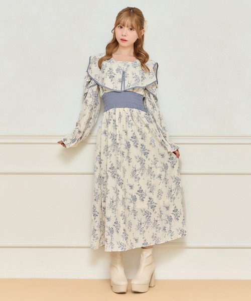 apres jour ワンピース セール】アソートスクエアラッフルワンピース【ZOZOTOWN限定アイテム