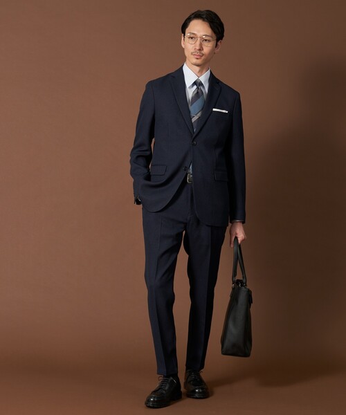 THE SHOP TK （ザ ショップ ティーケー ）の「◆バーズアイジャケット【セットアップ可/ビジネス対応】（テーラードジャケット・メンズ・ネイビー/ブラウン系その他・04/03/02/01）」の7枚目の写真