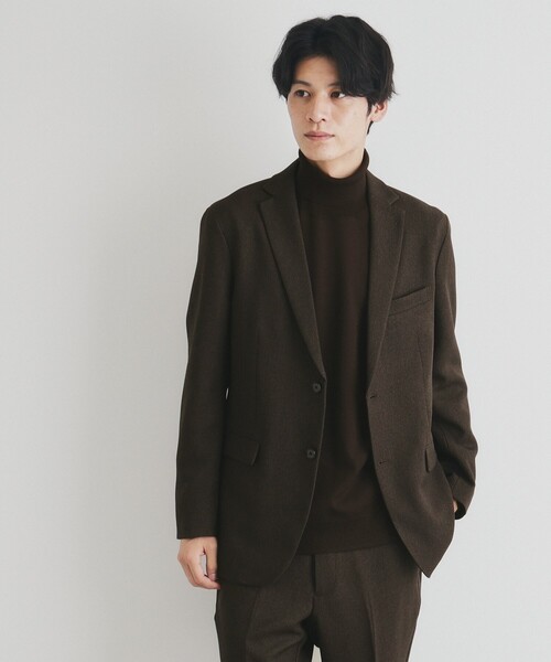 THE SHOP TK （ザ ショップ ティーケー ）の「◆バーズアイジャケット【セットアップ可/ビジネス対応】（テーラードジャケット・メンズ・ネイビー/ブラウン系その他・04/03/02/01）」の14枚目の写真