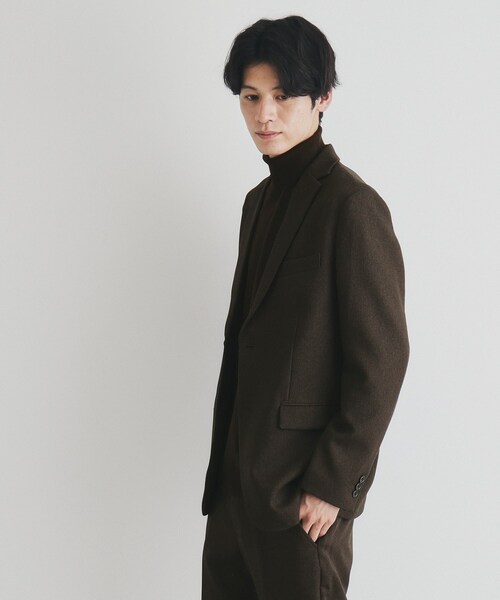 THE SHOP TK （ザ ショップ ティーケー ）の「◆バーズアイジャケット【セットアップ可/ビジネス対応】（テーラードジャケット・メンズ・ネイビー/ブラウン系その他・04/03/02/01）」の15枚目の写真