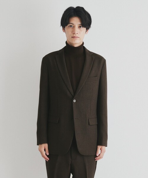 THE SHOP TK （ザ ショップ ティーケー ）の「◆バーズアイジャケット【セットアップ可/ビジネス対応】（テーラードジャケット・メンズ・ネイビー/ブラウン系その他・04/03/02/01）」の19枚目の写真