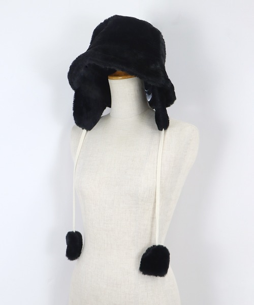 耳当て付き2WAYファーバケットハット（ハット）｜BLUEEAST（ブルー