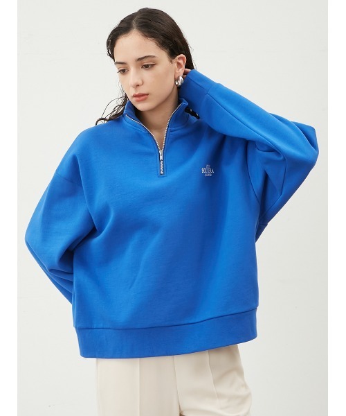 新品　Mila Owen ミラオーウェン　スウェット　トレーナー　ハーフジップ Mila Owen（ミラオーウェン）の「ハーフジップスウェットプル