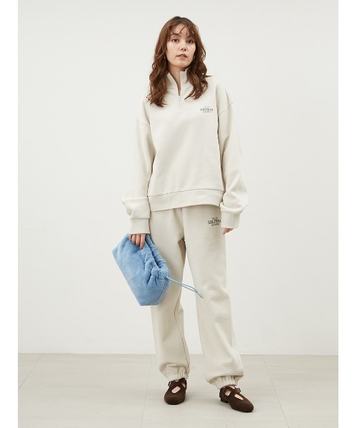 Mila Owen ミラオーウェン ハーフジップアップスウェットプルオーバー Mila Owen（ミラオーウェン）の「ハーフジップスウェットプル