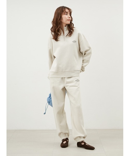 Mila Owen ミラオーウェン　スウェット　トレーナー　ハーフジップ Mila Owen（ミラオーウェン）の「ハーフジップスウェットプル