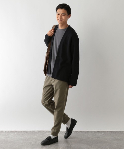 GLOBAL WORK Smile Seed Store（グローバルワーク スマイルシードストア）の「サーモモイストワッフルクルーTシャツ長袖/143073（Tシャツ/カットソー・メンズ・ブラック/グレイッシュベージュ/チャコール/オフホワイト/セージグリーン・MEDIUM/SMALL/X-LARGE/LARGE）」の17枚目の写真