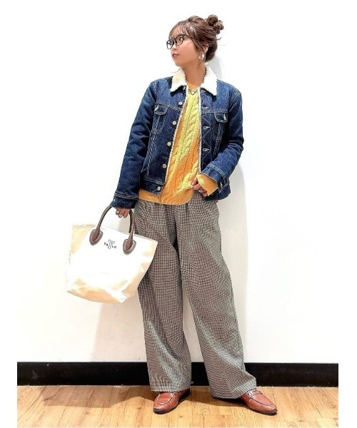 Right-on(ライトオン)の「ケーブルニット(ニット/セーター・レディース・イエロー/ネイビー・M/L/XL)」の20枚目の写真
