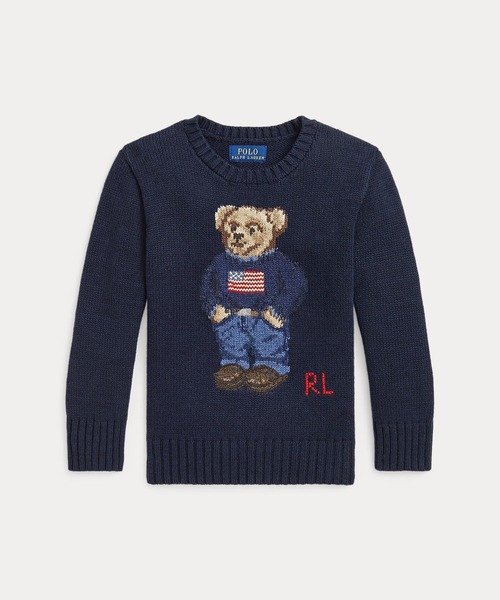 POLO RALPH LAUREN CHILDRENSWEAR(ポロ ラルフ ローレン チルドレンズウェア)の「Polo ベア コットン セーター(ニット/セーター・キッズ・ネイビー系1・7/6/4/3)」の4枚目の写真