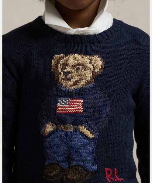 POLO RALPH LAUREN CHILDRENSWEAR(ポロ ラルフ ローレン チルドレンズウェア)の「Polo ベア コットン セーター(ニット/セーター・キッズ・ネイビー系1・7/6/4/3)」の7枚目の写真