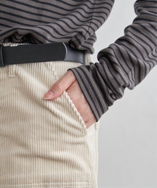 LBC（エルビーシー）の「コーデュロイIラインスカート（スカート・レディース・オレンジ/オフホワイト/チャコールグレー/ブルー・M/L）」の6枚目の写真