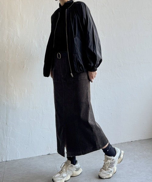 LBC（エルビーシー）の「コーデュロイIラインスカート（スカート・レディース・オレンジ/オフホワイト/チャコールグレー/ブルー・M/L）」の14枚目の写真