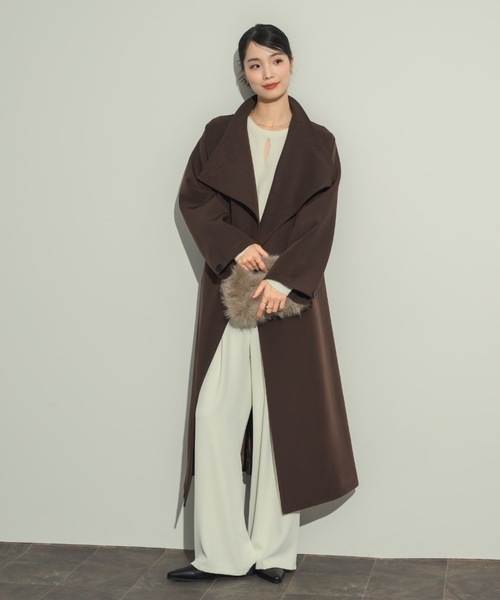 neuna ドレープロングコート NEUNA（ヌナ）の「ドレープロングコート（ステンカラーコート