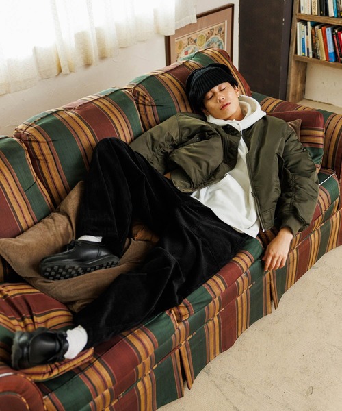 niko and...（ニコアンド）の「ウール混フライトニットワッチ（ニットキャップ/ビーニー・メンズ・グレー/ブラック・FREE）」の8枚目の写真