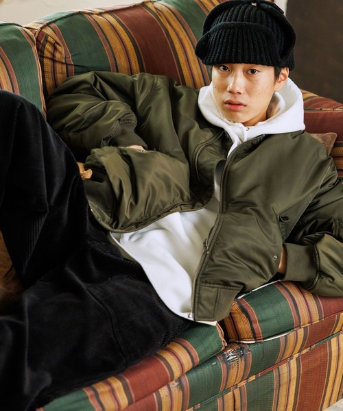 niko and...（ニコアンド）の「ウール混フライトニットワッチ（ニットキャップ/ビーニー・メンズ・グレー/ブラック・FREE）」の10枚目の写真