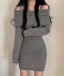 GEMEDA | オフショルダースリムフィットワンピース(ワンピース)