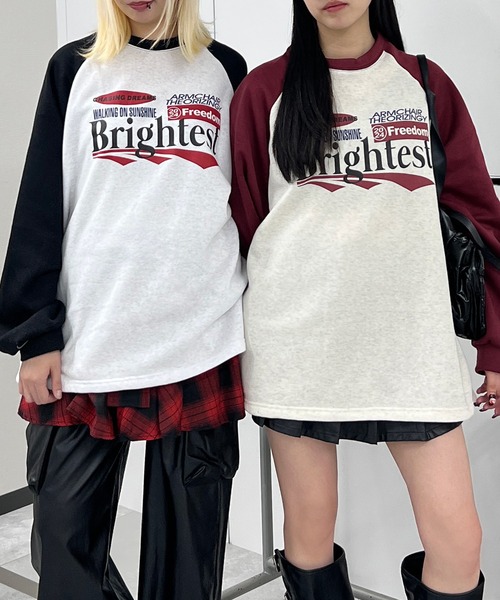 Figments(フィグメンツ)の「ロゴラグランスウェット(スウェット・レディース・ワインレッド/ブラック・FREE)」の5枚目の写真