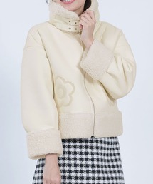 マリークワント ライダースジャケット MARY QUANT（マリークワント）の「デイジーフェイクレザー