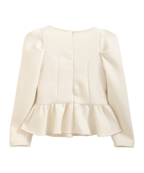 ツイードペプラムトップス（Tシャツ/カットソー）｜MERAKI