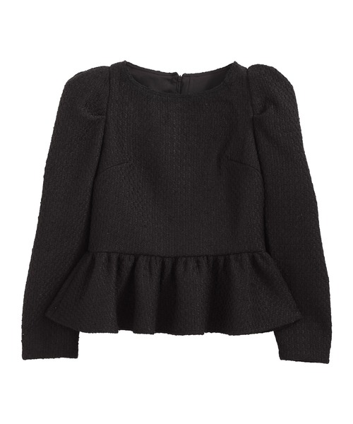 meraki ツイードペプラムトップス MERAKI（ファッション） tシャツ ツイードペプラムトップス