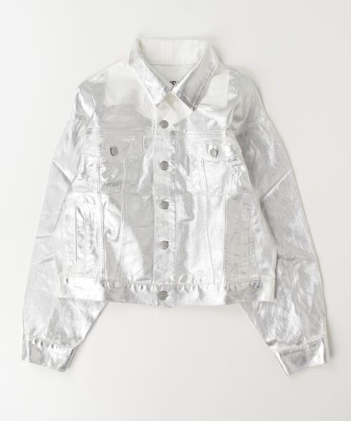 MM6 Maison Margiela（ｴﾑｴﾑｼｯｸｽ ﾒｿﾞﾝ ﾏﾙｼﾞｪﾗ）の「MM6 Maison Margiela(エムエムシックス メゾン マルジェラ)Kids & Junior ジャケット（その他アウター・キッズ・オフホワイト・14Y/16Y）」の9枚目の写真