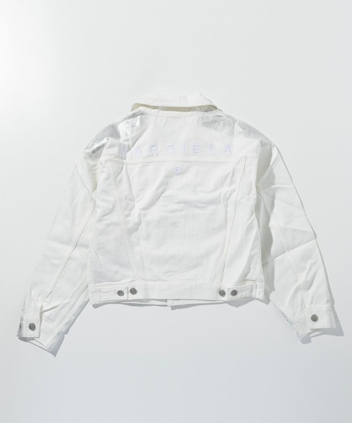 MM6 Maison Margiela（ｴﾑｴﾑｼｯｸｽ ﾒｿﾞﾝ ﾏﾙｼﾞｪﾗ）の「MM6 Maison Margiela(エムエムシックス メゾン マルジェラ)Kids & Junior ジャケット（その他アウター・キッズ・オフホワイト・14Y/16Y）」の4枚目の写真