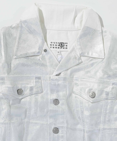 MM6 Maison Margiela（ｴﾑｴﾑｼｯｸｽ ﾒｿﾞﾝ ﾏﾙｼﾞｪﾗ）の「MM6 Maison Margiela(エムエムシックス メゾン マルジェラ)Kids & Junior ジャケット（その他アウター・キッズ・オフホワイト・14Y/16Y）」の5枚目の写真