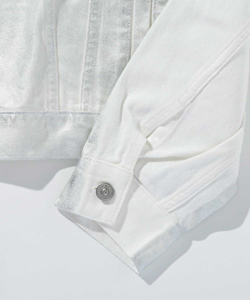 MM6 Maison Margiela（ｴﾑｴﾑｼｯｸｽ ﾒｿﾞﾝ ﾏﾙｼﾞｪﾗ）の「MM6 Maison Margiela(エムエムシックス メゾン マルジェラ)Kids & Junior ジャケット（その他アウター・キッズ・オフホワイト・14Y/16Y）」の6枚目の写真