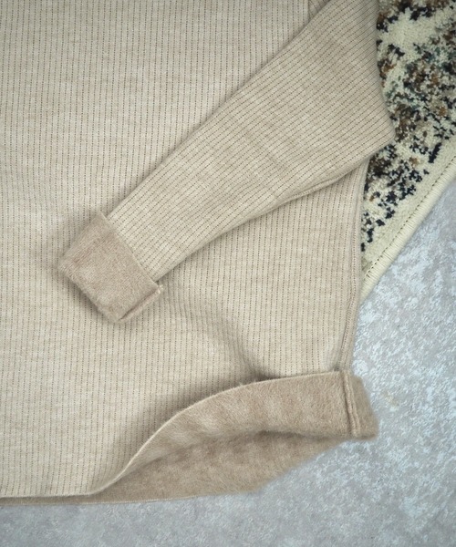 LAULEN(ローレン)の「fleece lining highneck rib knit /裏起毛プチハイネックリブニット(ニット/セーター・レディース・ブラック/アイボリー/ブラウン/ベージュ・FREE)」の10枚目の写真