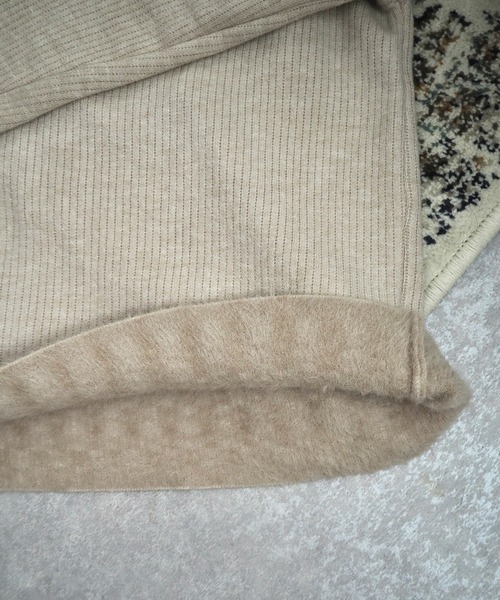LAULEN(ローレン)の「fleece lining highneck rib knit /裏起毛プチハイネックリブニット(ニット/セーター・レディース・ブラック/アイボリー/ブラウン/ベージュ・FREE)」の11枚目の写真