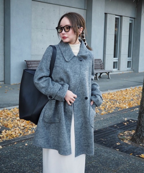 LAULEN(ローレン)の「fleece lining highneck rib knit /裏起毛プチハイネックリブニット(ニット/セーター・レディース・ブラック/アイボリー/ブラウン/ベージュ・FREE)」の16枚目の写真