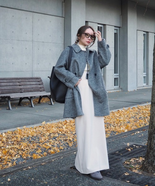 LAULEN(ローレン)の「fleece lining highneck rib knit /裏起毛プチハイネックリブニット(ニット/セーター・レディース・ブラック/アイボリー/ブラウン/ベージュ・FREE)」の17枚目の写真