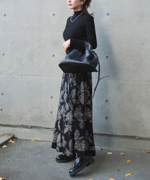 LAULEN(ローレン)の「fleece lining highneck rib knit /裏起毛プチハイネックリブニット(ニット/セーター・レディース・ブラック/アイボリー/ブラウン/ベージュ・FREE)」の18枚目の写真