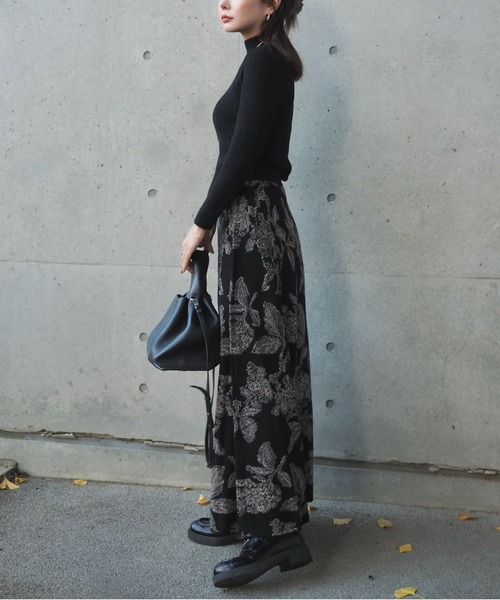 LAULEN(ローレン)の「fleece lining highneck rib knit /裏起毛プチハイネックリブニット(ニット/セーター・レディース・ブラック/アイボリー/ブラウン/ベージュ・FREE)」の19枚目の写真