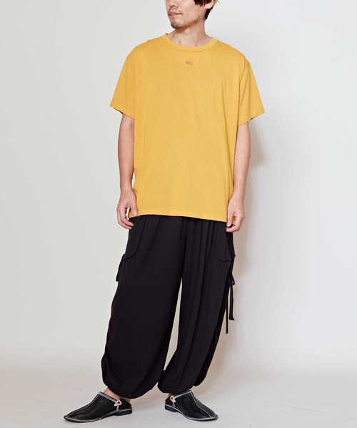 チャイハネ(チャイハネ)の「【チャイハネ】ネルドールメンズTシャツ(Tシャツ/カットソー・メンズ・マスタード/ホワイト・L/M)」の9枚目の写真