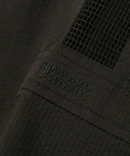 UNIVERSAL OVERALL（ユニバーサルオーバーオール）の「【別注】UNIVERSAL OVERALL / メッシュ キューバシャツ（シャツ/ブラウス・メンズ・ブラック/ホワイト・LARGE/MEDIUM/SMALL/X-LARGE）」の8枚目の写真
