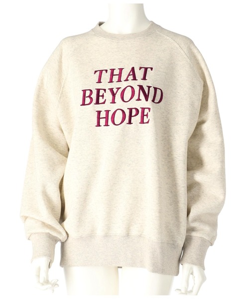 anap mimpi（アナップミンピ）の「裏起毛 ラグラン メッセージ刺繍 スウェット トレーナー（スウェット・レディース・グリーン/キナリ・FREE）」の20枚目の写真