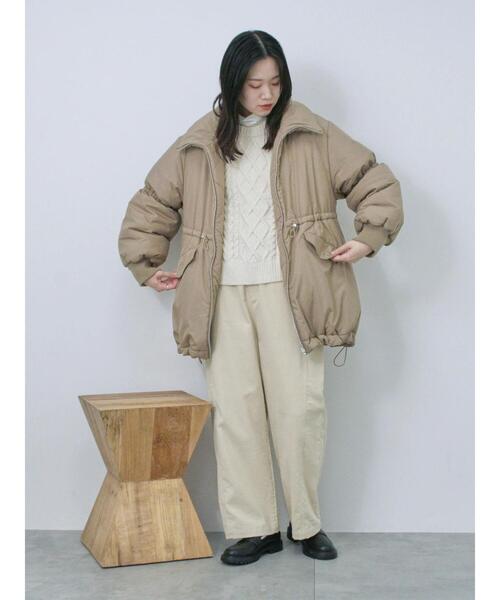 Samansa Mos2 blue(サマンサモスモスブルー)の「【帯電防止】マットモールニットベスト(ニット/セーター・レディース・オフホワイト/グレー/グリーン・F)」の11枚目の写真