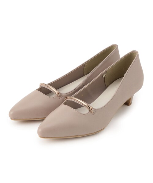 grove（グローブ）の「メタルパーツスリットデザインパンプス【入卒対応可】（パンプス・レディース・ブラック/ベージュ・S/M/L）」の2枚目の写真